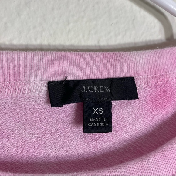 J. Crew Tie Dye Crop Top Crew Neck - Pink - XS - Picture 6 of 6